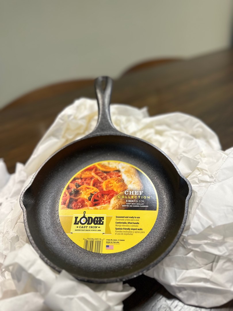 Lodge Chef Collection Cast Iron Skillet, 8 Inch