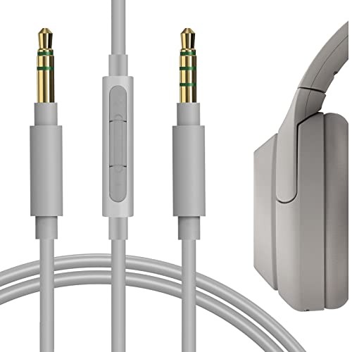 GEEKRIA Cavo Audio QuickFit Con Microfono E Controllo Volume Per Sony WH-1000XM5/XM4/XM3, XB910N – 3,5mm Sostitutivo 1,2m - 2