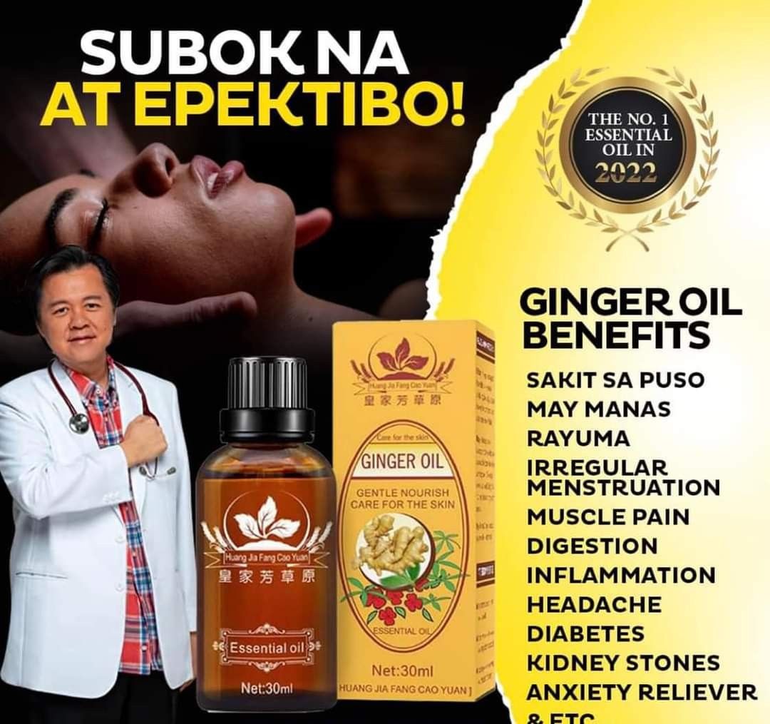 Ginger oil essence original (Category: Body Care) located in Manila. Submitted by wadeandrei (Listing ID 1258016429, Image 1). Description: 𝗦𝘂𝗺𝗮𝘀𝗮𝗮𝗸𝗶𝘁 𝗮𝗻𝗴 𝗸𝗮𝘁𝗮𝘄𝗮𝗻, 𝗻𝗮𝗺𝗮𝗺𝗮𝗻𝗮𝘀, 𝗿𝗮𝘆𝘂𝗺𝗮, 𝘃𝗮𝗿𝗶𝗰𝗼𝘀𝗲, 𝗯𝘂𝗸𝗼𝗹, 𝗴𝗼𝗶𝘁𝗲𝗿, 𝗰𝘆𝘀𝘁, 𝗴𝗮𝗹𝗶𝘀 𝗮𝘁 𝗶𝗯𝗮 𝗽𝗮? 𝗜𝘁𝗼 𝗻𝗮 𝗮𝗻𝗴 𝗺𝗮𝗯𝗶𝗹𝗶𝘀 𝗻𝗮 𝘀𝗼𝗹𝘂𝘀𝘀𝘆𝗼𝗻😊 BUY 1 GET 1🎁 TODAY ONLY🔥 ✅BUKOL/ GOITER/ CYST ✅ Mabilis na Pampapayat pahid lang ✅ Hair