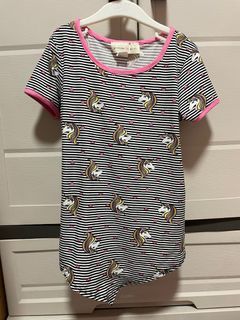 Glitter girl unicorn stripes black and white blouse for girls