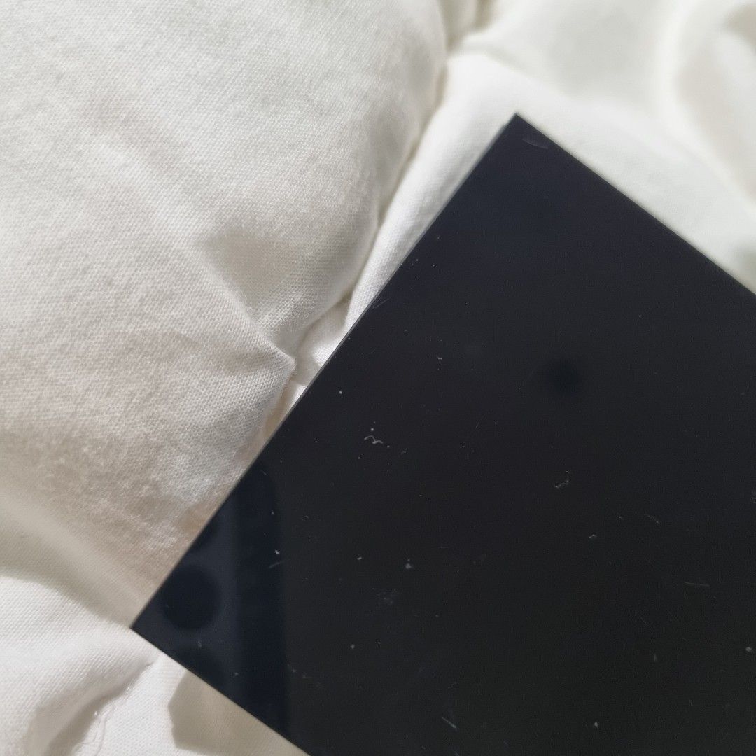 Glossy Black / White Acrylic Sheet (Custom Cut), Hobbies & Toys