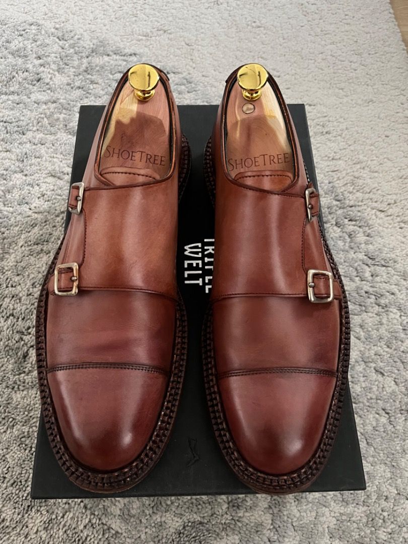 Grenson triplewelt monkstrap size UK8.5 EU42.5 US9.5