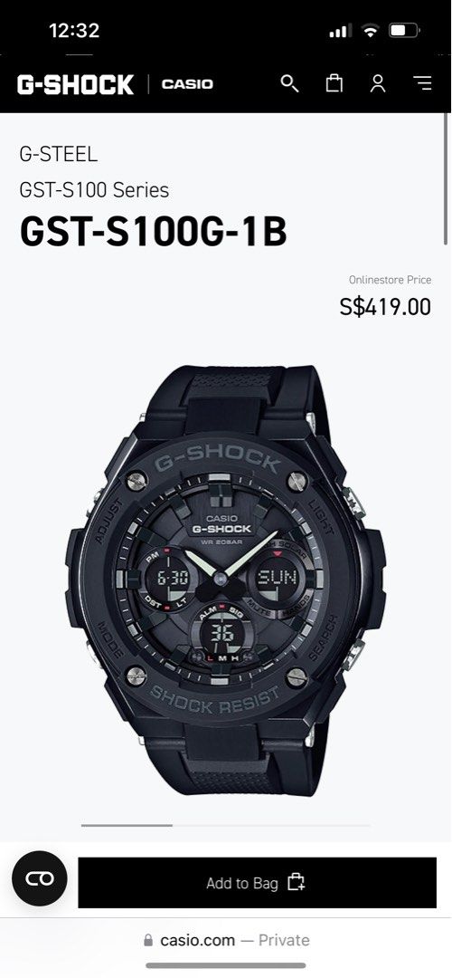 Casio gst s100 on sale