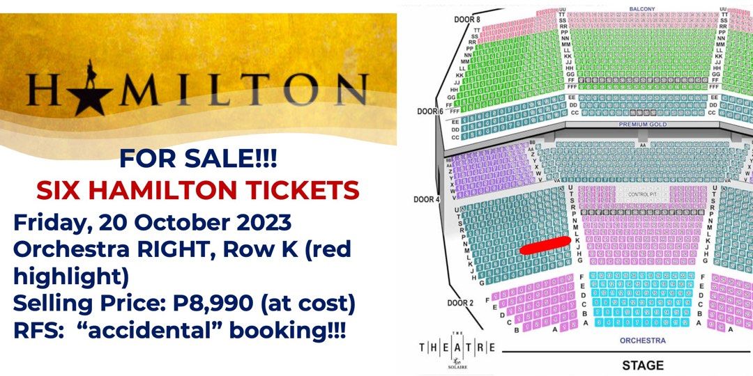 Hamilton Orchestra Tickets Tickets Vouchers Event Tickets on