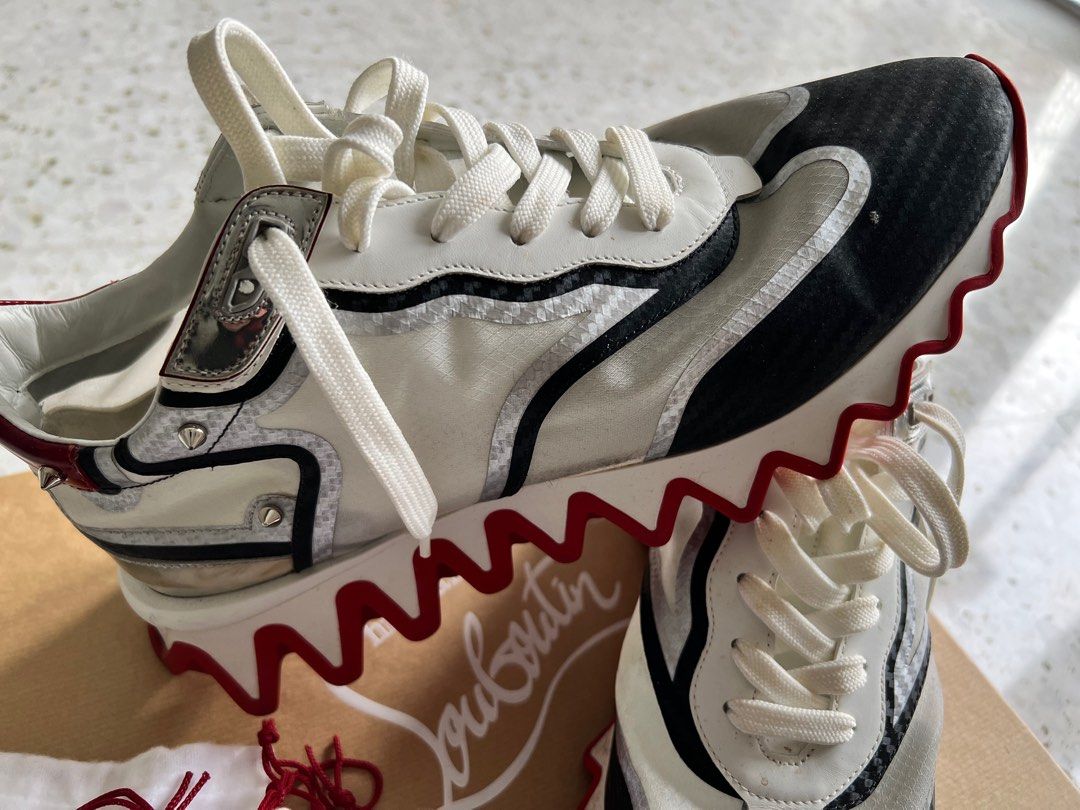 White louboutin deals sneakers womens