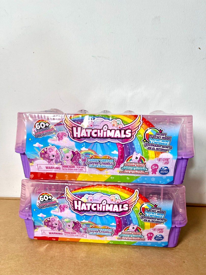  Hatchimals CollEGGtibles, Unicorn Family Carton with Surprise  Playset, 10 Characters and 2 Accessories, Kids Toys for Girls Ages 5 and up  : Toys & Games