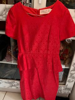 h&m red blouse