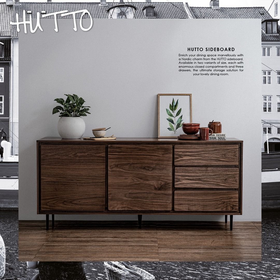 HUTTO 1.8M Sideboard Free delivery, Furniture & Home Living