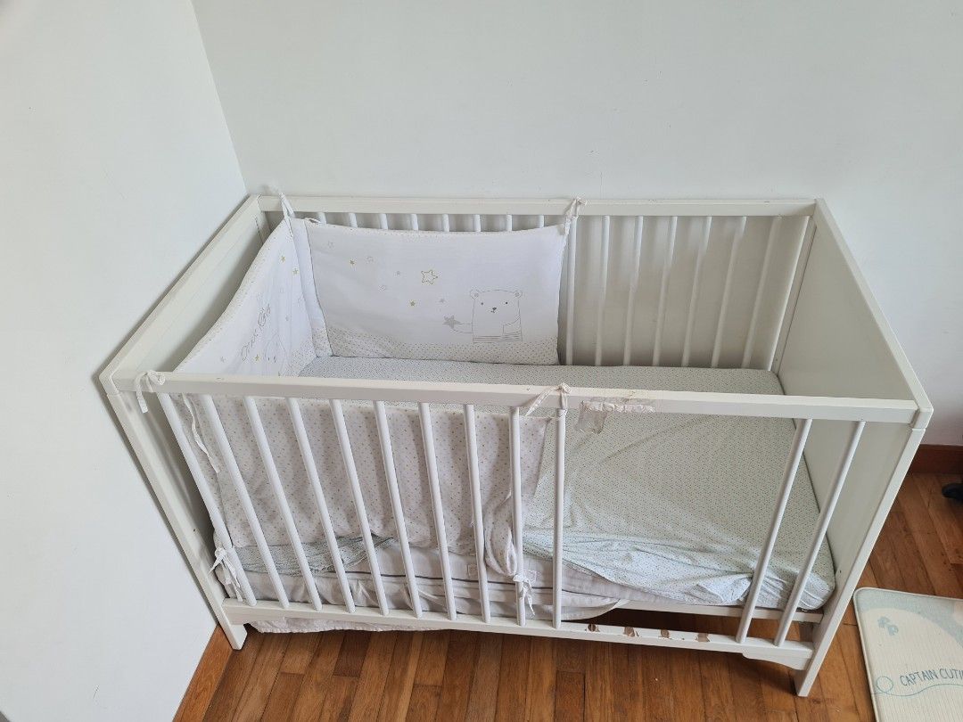 Ikea baby cot bed foam mattress Babies Kids Baby Nursery