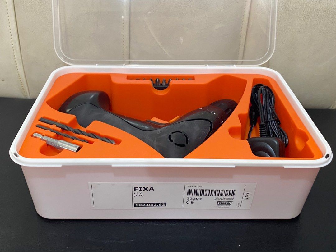 Ikea Fixa Screwdriver/drill, lithiumion, 7.2 V, Furniture & Home