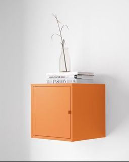 Ikea lixhult metal cabinet (orange)