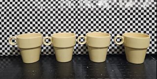Ikea Flower Pot Coffee Mug Set of 4