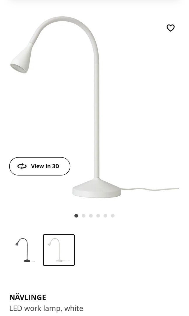 IKEA NAVLINGE Table Lamp, Furniture & Home Living, Lighting & Fans