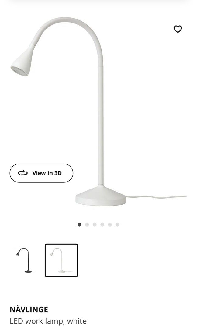 IKEA NAVLINGE Table Lamp, Furniture & Home Living, Lighting & Fans