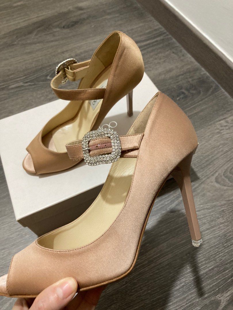 Jimmy Choo satin pink high heels Women s Fashion Footwear Heels