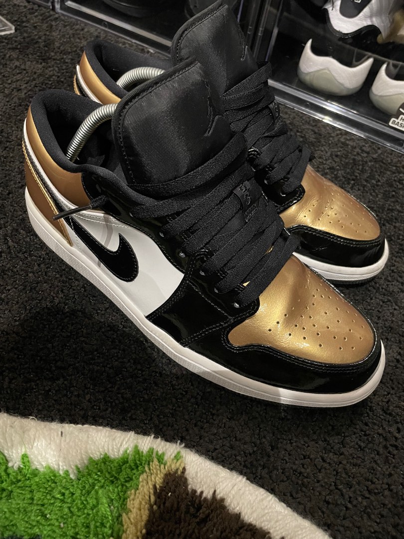 Air jordan 1 low gold hotsell toe release date