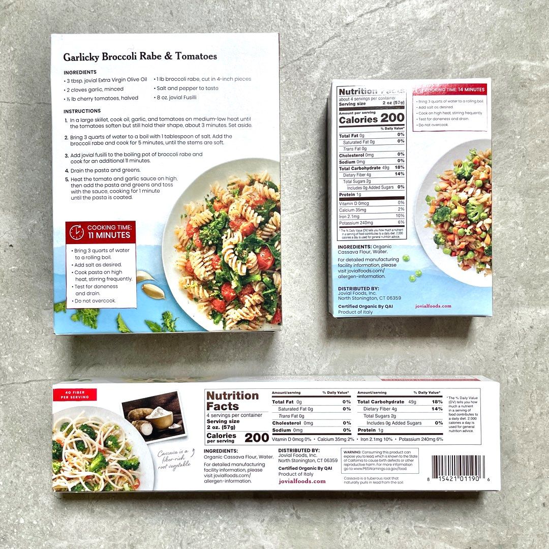 Jovial Grain Free Cassava Pasta, Food & Drinks, Rice & Noodles on Carousell