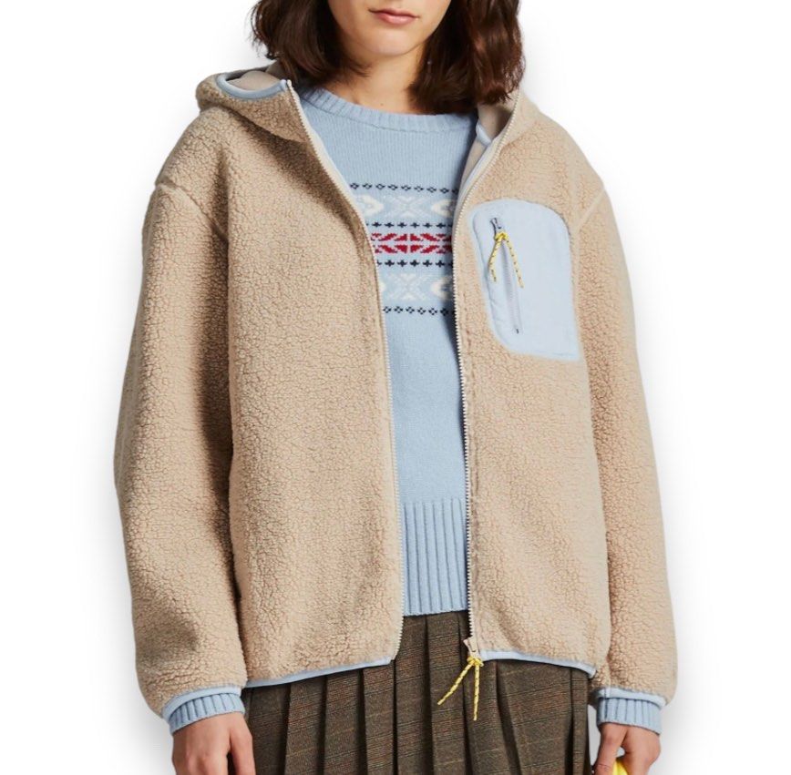 Jw anderson uniqlo fleece jacket hot sale