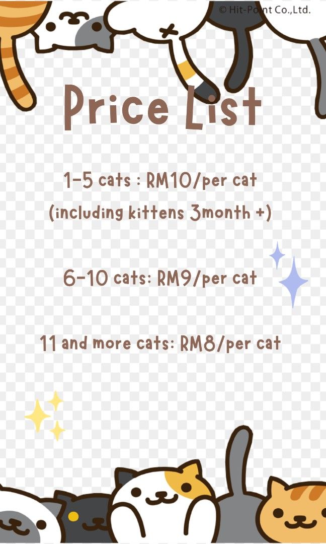 Cat sitter hot sale prices
