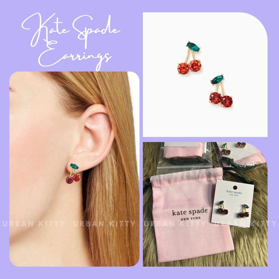 Kate spade cherry on sale earrings