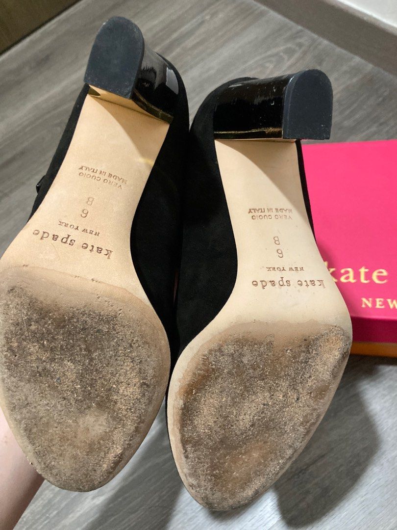 Kate spade Mary Jane Suede loader heels Women s Fashion Footwear