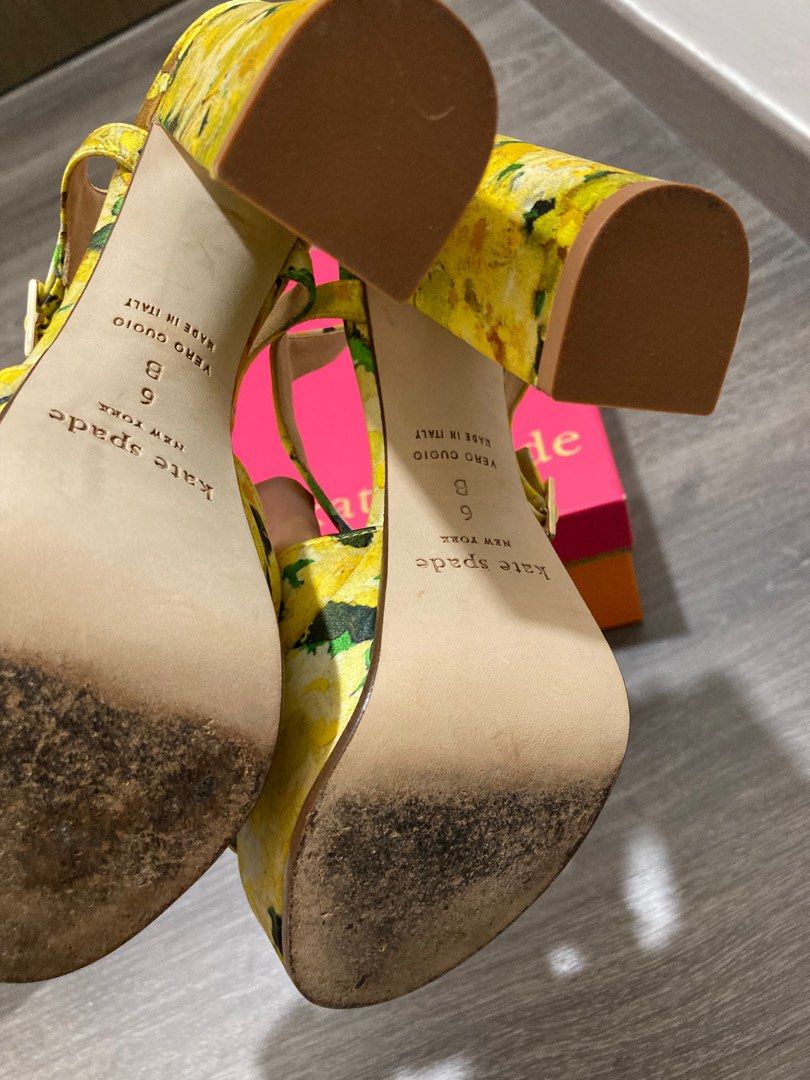 Kate spade discount floral heels
