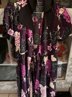 kimono purple dress