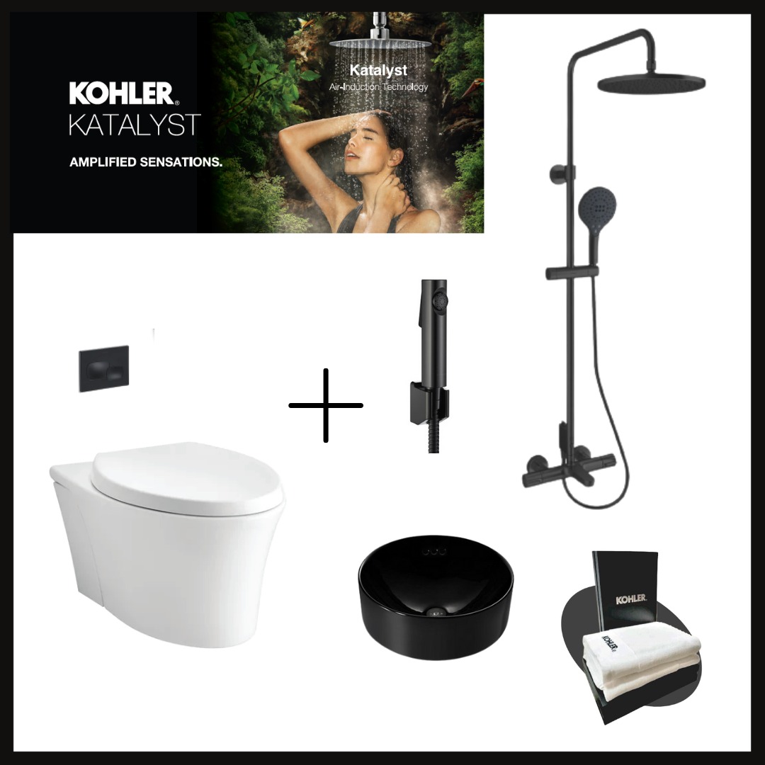 Kohler Black Edition Bathroom Fitting, Furniture & Home Living
