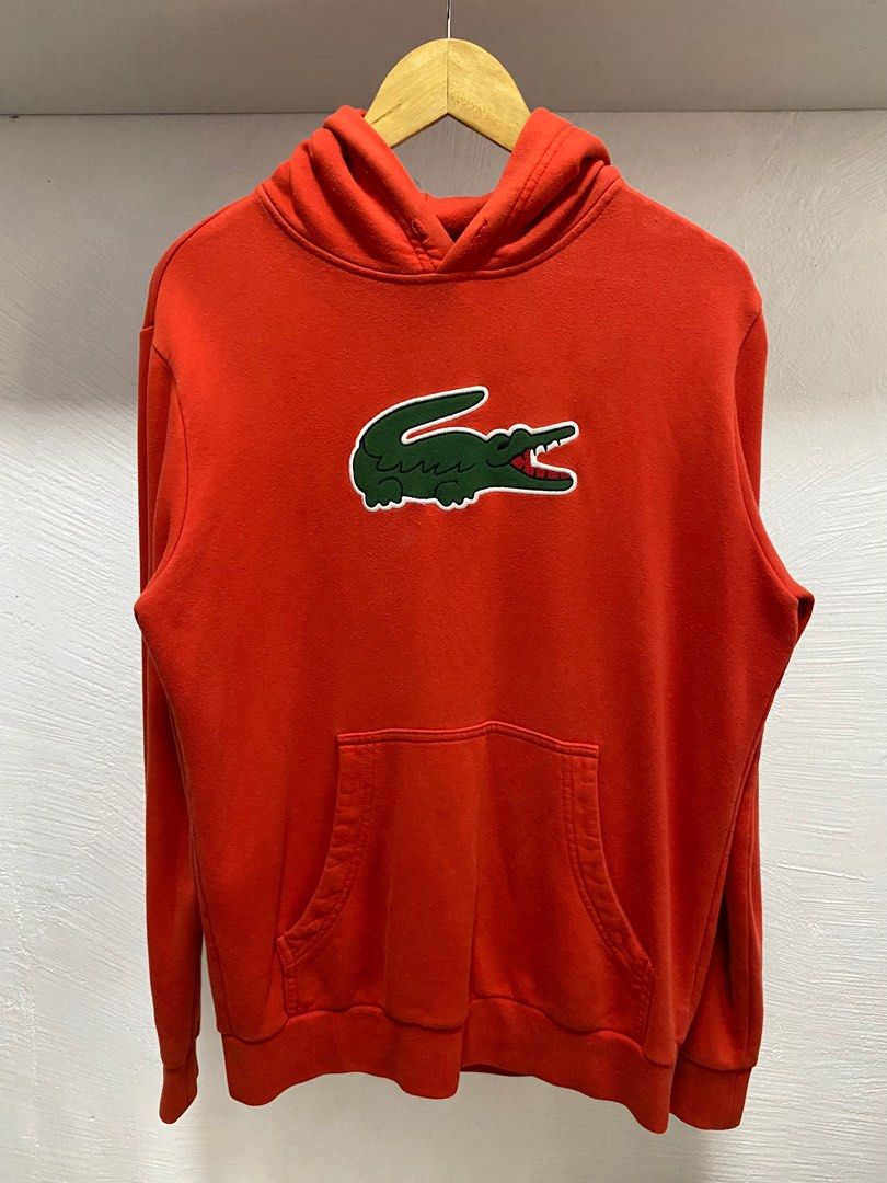 Lacoste large logo store hoodie