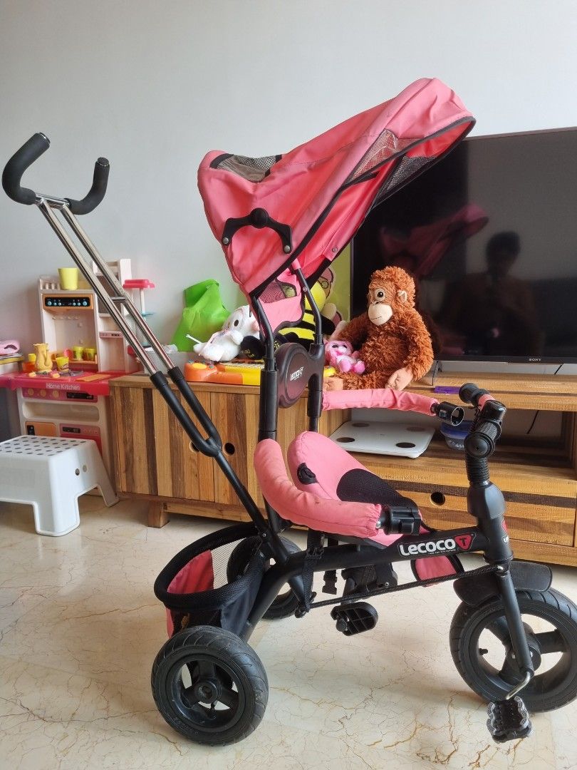 LECOCO tricycle with push bar, Sports Equipment, Bicycles & Parts ...