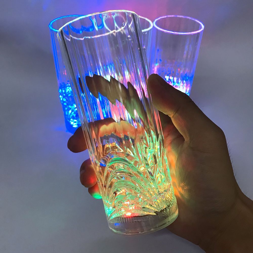 LED Light Up Flashing 12 Oz Lighted Highball Glasses