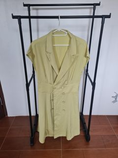 Lime yellow dress fits medium