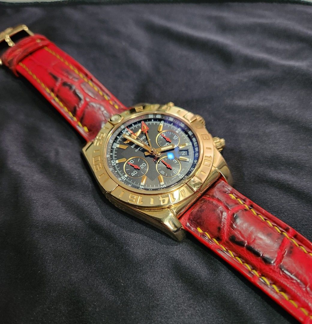Breitling chronomat 44 gmt rose gold sale