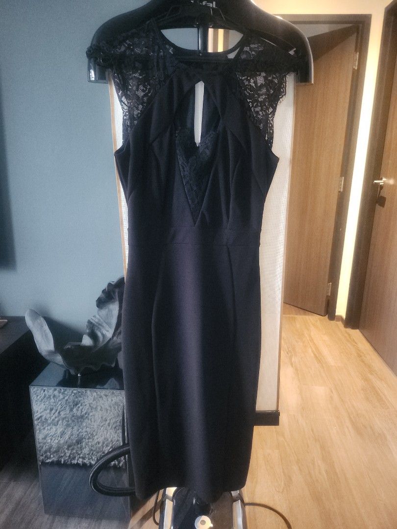 Lipsy london black dress online