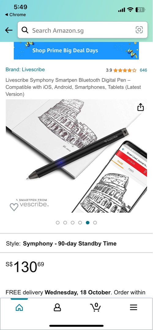 Livescribe smart pen and notebook, Computers & Tech, Office & Business Technology on Carousell
