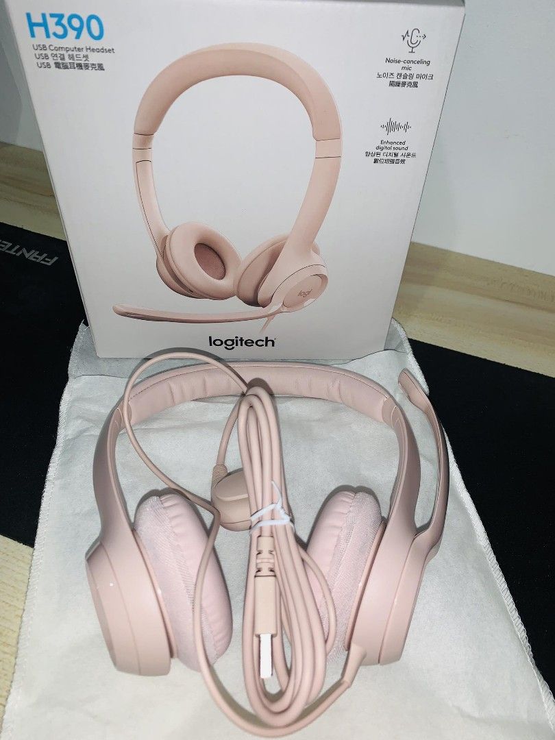 Logitech H390 USB Headset Rose (Category: Headphones & Headsets) located in Makati City. Submitted by techubstoreandaccessories (Listing ID 1257966939, Image 1). Description: Logitech H390 USB Headset Rose On Hand‼️ Ready to Pick-up/Ship‼️ DETAILS: ✅BRAND NEW & ORIGINAL. ✅7 Days Replacement for Factory Defects and 1year Limited Warranty. (Terms and conditions apply). ✅With Sales Invoice (BIR REGISTERED) and Warranty Receipt. ✅WE ACCEPT BULK ORDER