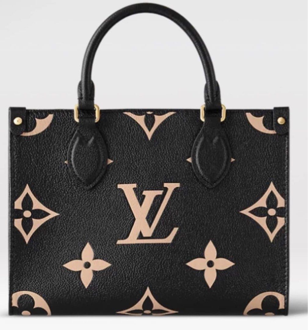 Louis Vuitton On The Go MM Bicolor Black and White, Luxury, Bags & Wallets  on Carousell