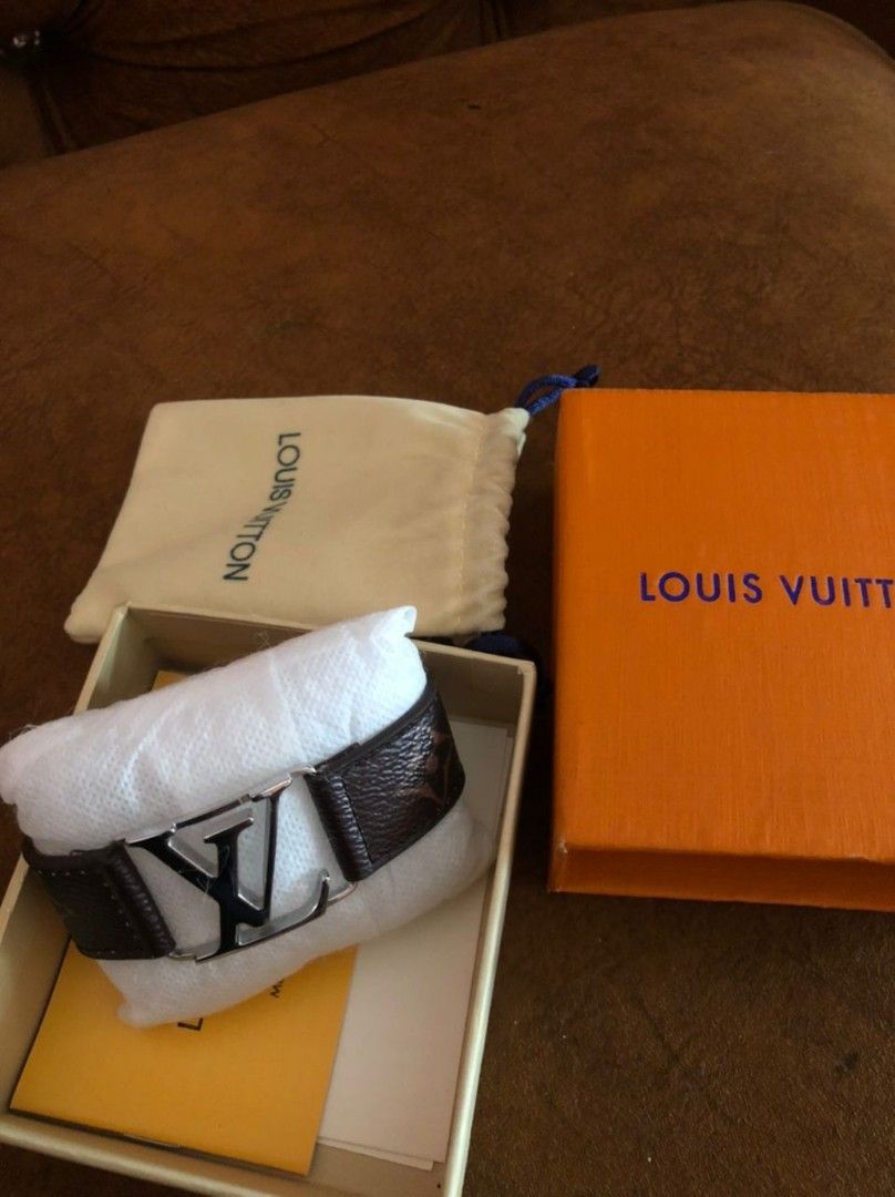 LOUIS VUITTON LOUIS VUITTON Bracelet LV Slim bangle M6456D Monogram eclipse  canvas noir used M6456D