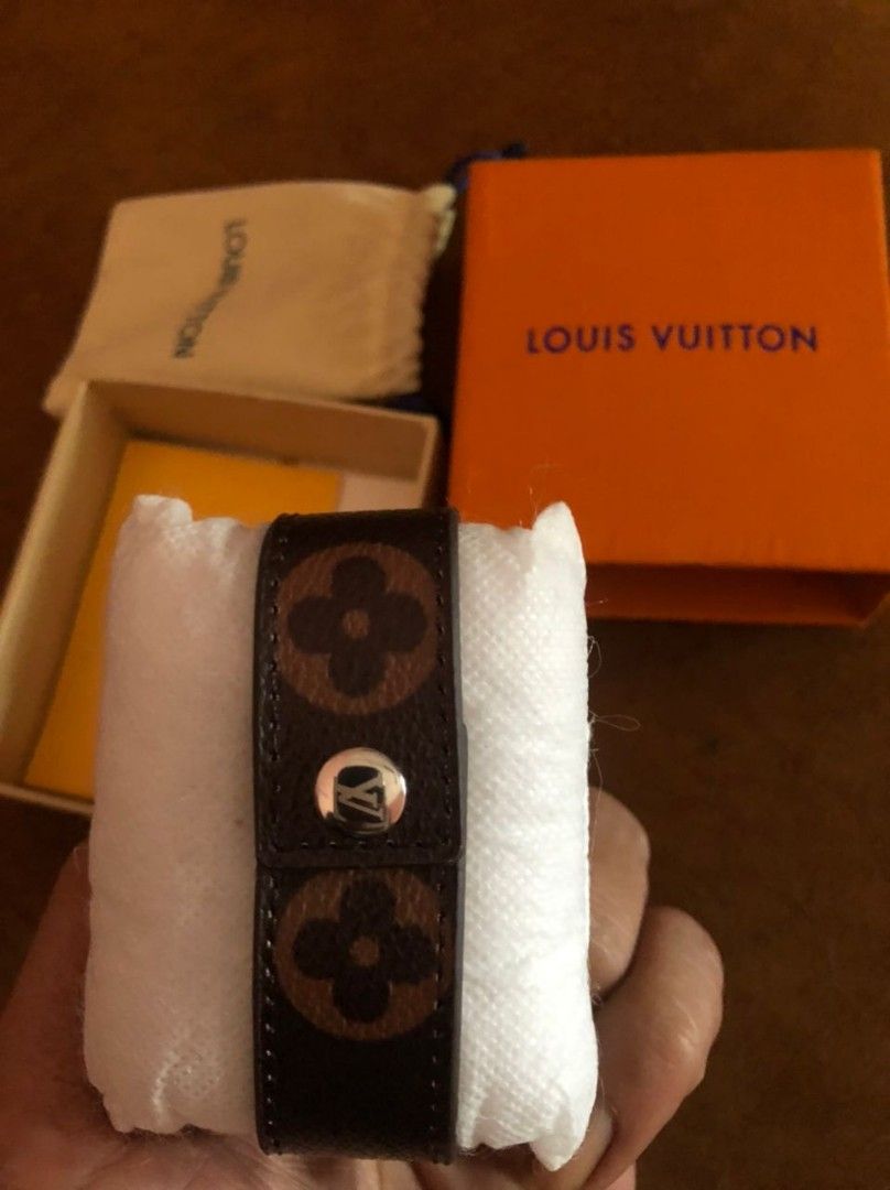 Louis Vuitton Luxury Repurposed Skinny Cuff Bracelet