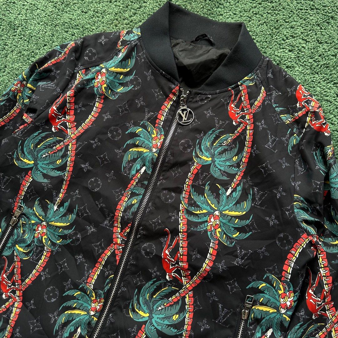 Louis Vuitton - LV - Palm Trees Bomber Jacket, Men's Fashion, Coats, Jackets  and Outerwear on Carousell