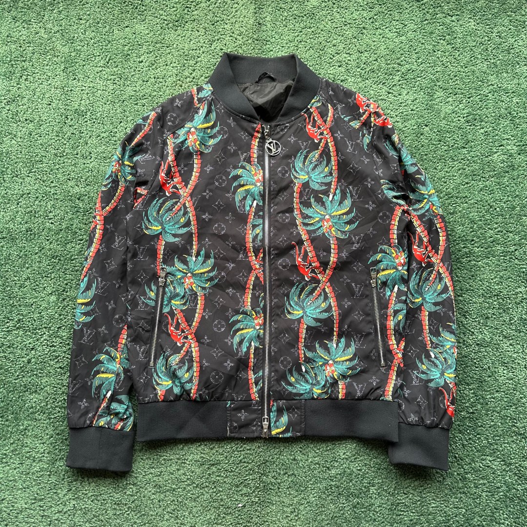 Louis Vuitton - LV - Palm Trees Bomber Jacket, Men's Fashion, Coats, Jackets  and Outerwear on Carousell