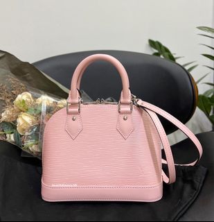 Authentic Pink Rose Louis Vuitton Epi Grenelle PM Purse