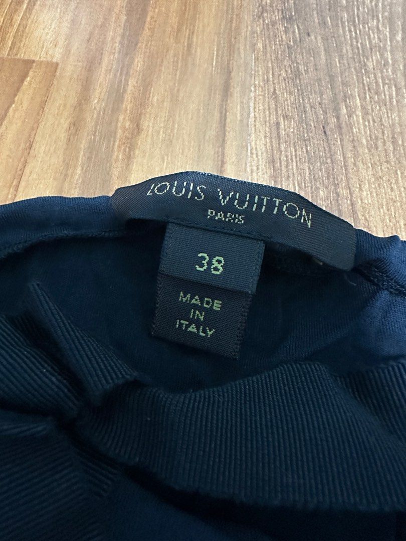 Louis Vuitton Tricolor Skater Dress Red. Size 36