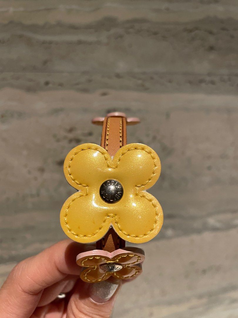 Louis Vuitton Flower Petal Patent Leather Choker Necklace