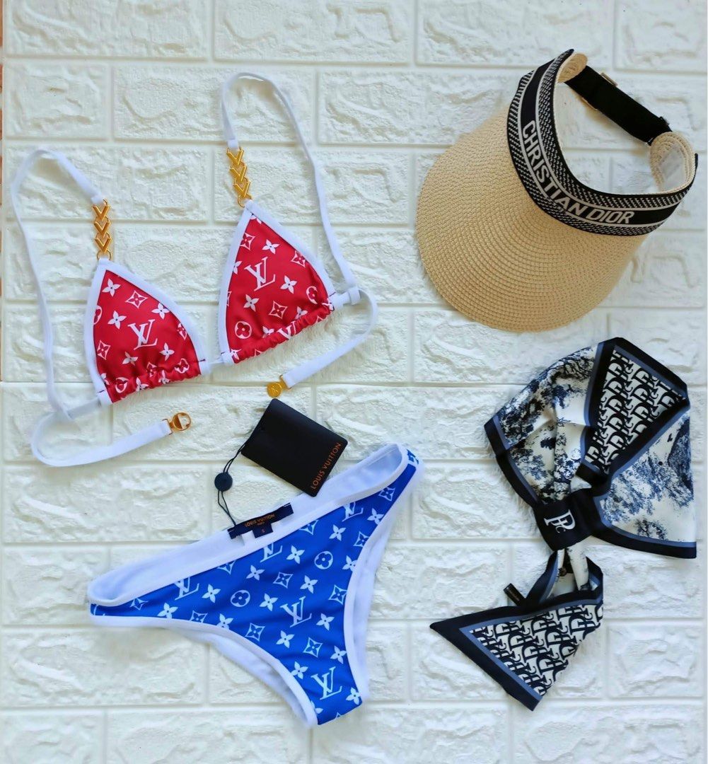 LV ONE PIECE SWIMSUIT, Women's Fashion, Swimwear, Bikinis & Swimsuits on  Carousell