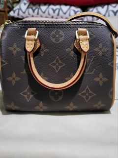 Louis Vuitton - Authenticated Nano Speedy / Mini HL Handbag - Cotton Brown Plain for Women, Never Worn