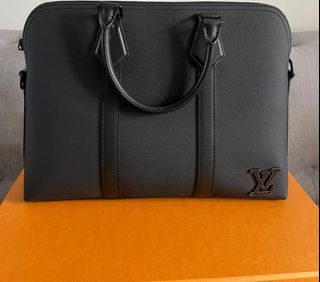 Louis Vuitton - Takeoff Briefcase - Leather - Navy - Men - Luxury
