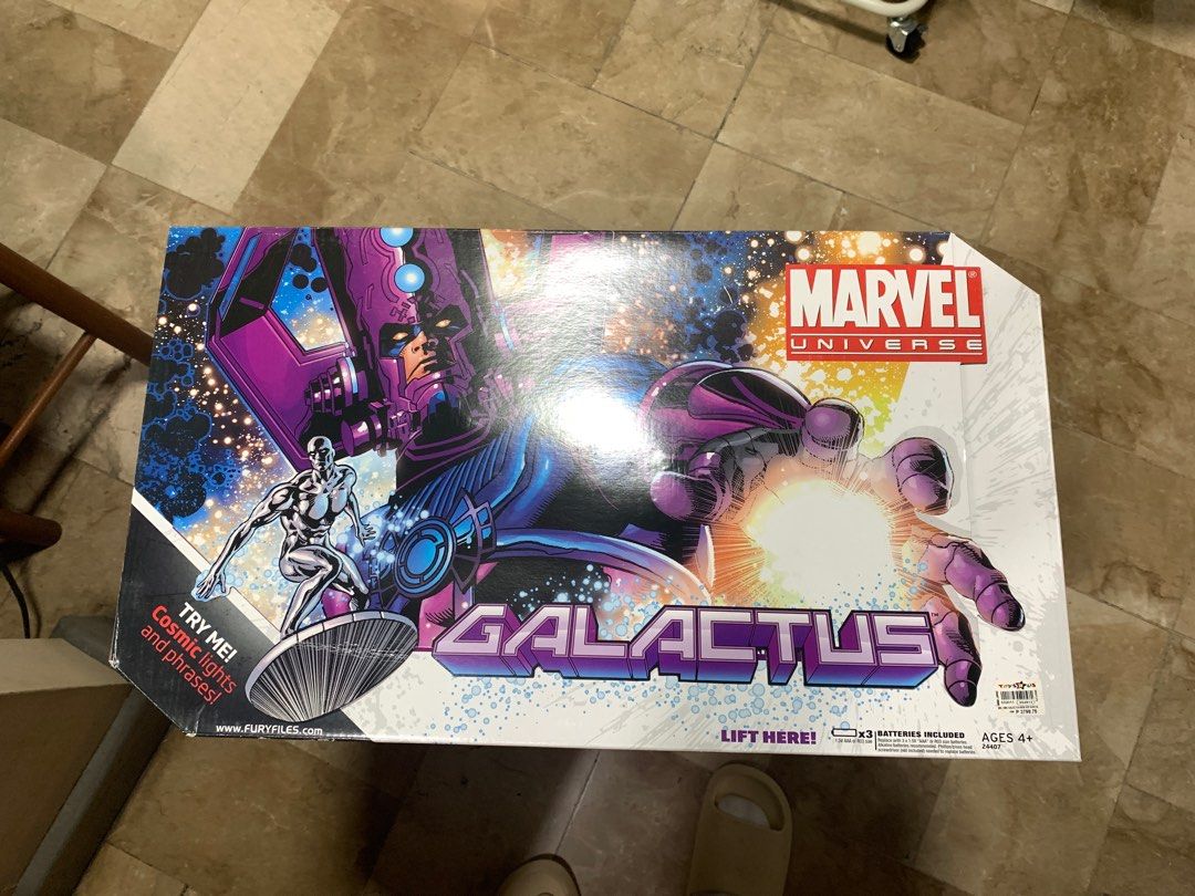 MARVEL UNIVERSE MASTERWORKS 19” GALACTUS & SILVER SURFER! (Category: Figurines & Statues) located in Cainta. Submitted by moviefan123 (Listing ID 1257909644, Image 1). Description: For sale MARVEL UNIVERSE MASTERWORKS 19” GALACTUS & SILVER SURFER! READ DESCRIPTION Hasbro Condition 9.5/10 Never out of the box.