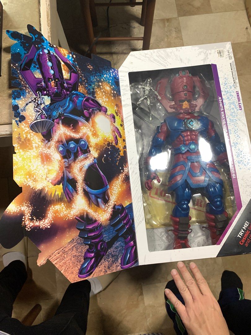 MARVEL UNIVERSE MASTERWORKS 19” GALACTUS & SILVER SURFER! (Category: Figurines & Statues) located in Cainta. Submitted by moviefan123 (Listing ID 1257909644, Image 2). Description: For sale MARVEL UNIVERSE MASTERWORKS 19” GALACTUS & SILVER SURFER! READ DESCRIPTION Hasbro Condition 9.5/10 Never out of the box.