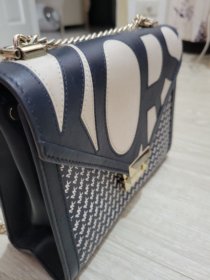 Whitney large graphic logo convertible shoulder bag hotsell